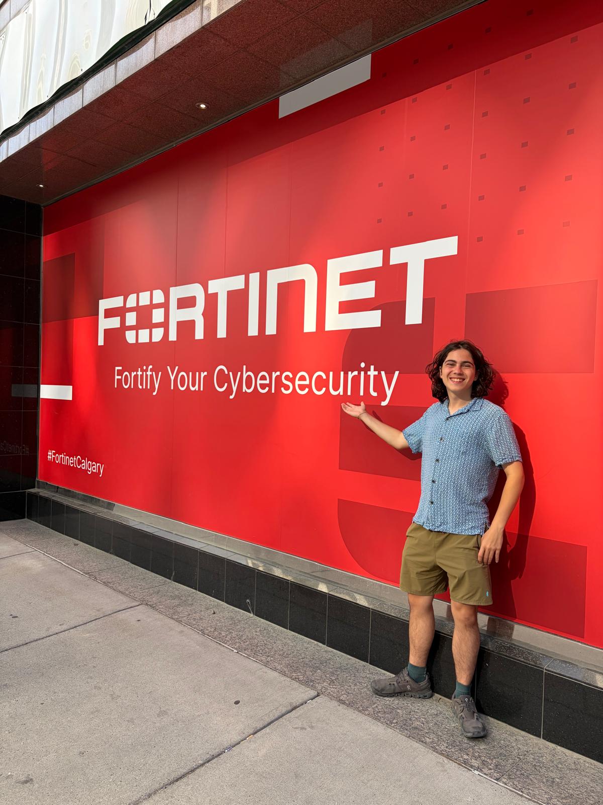 At the Fortinet Calgary office