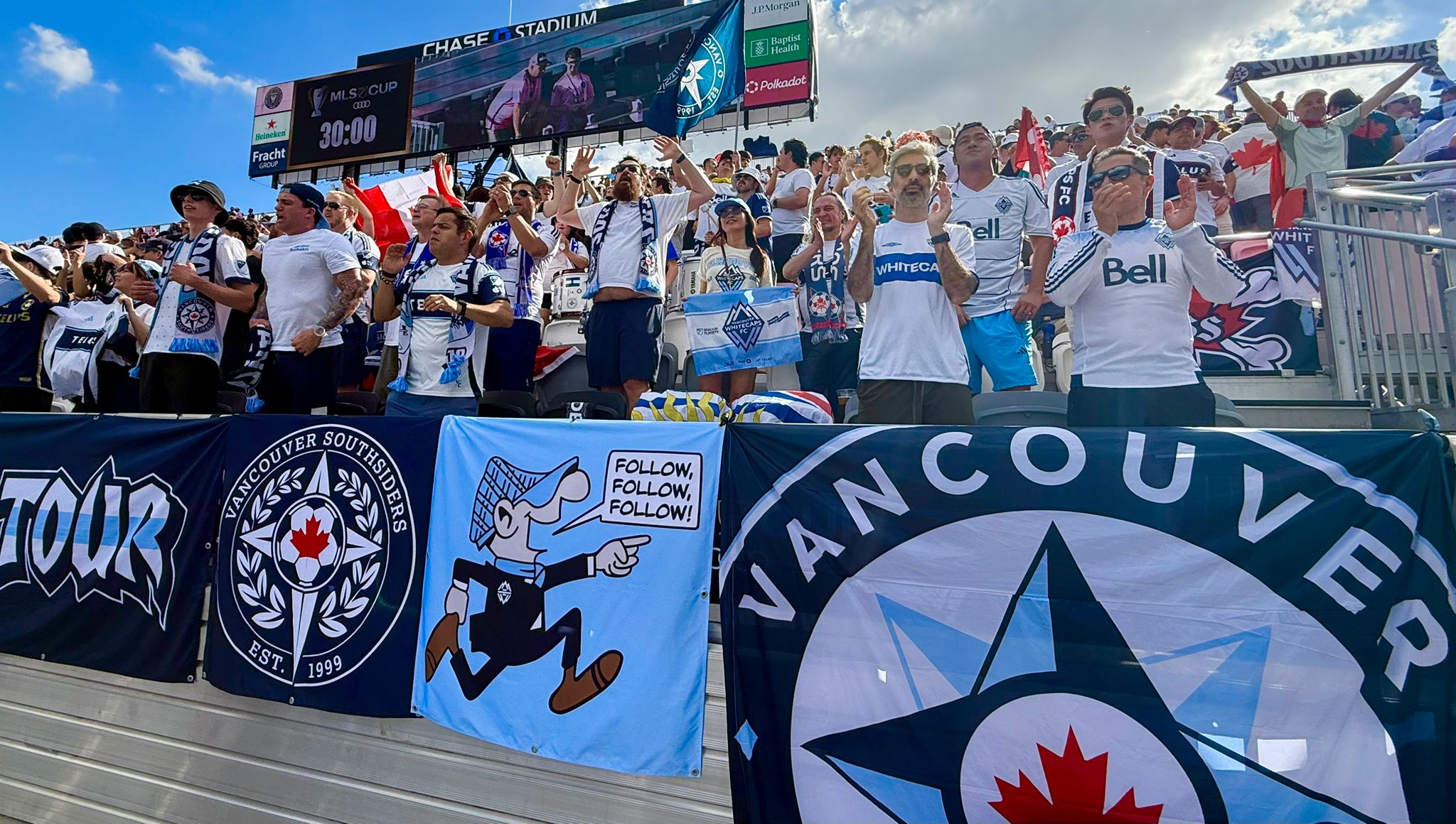 Vancouver Southsiders banners in the stands